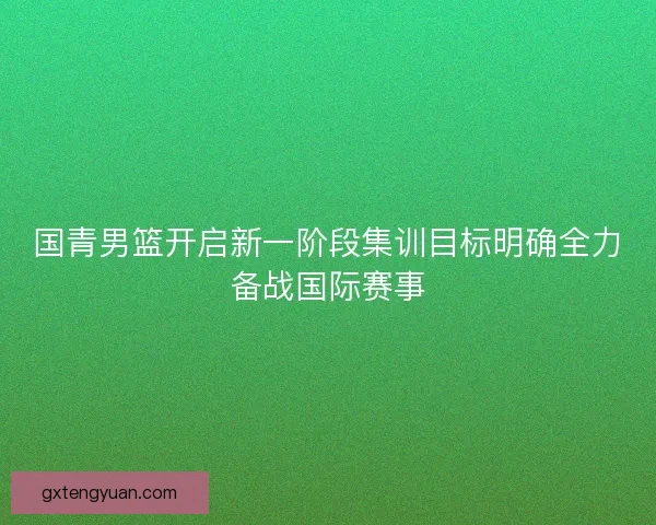 国青男篮开启新一阶段集训目标明确全力备战国际赛事